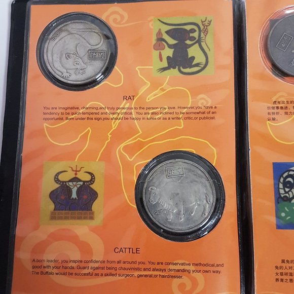 Chinese Cultural Collection Cut Paper, Peg Dolls, Zodiac Medallion Book, Hat Cap - Picture 9 of 16